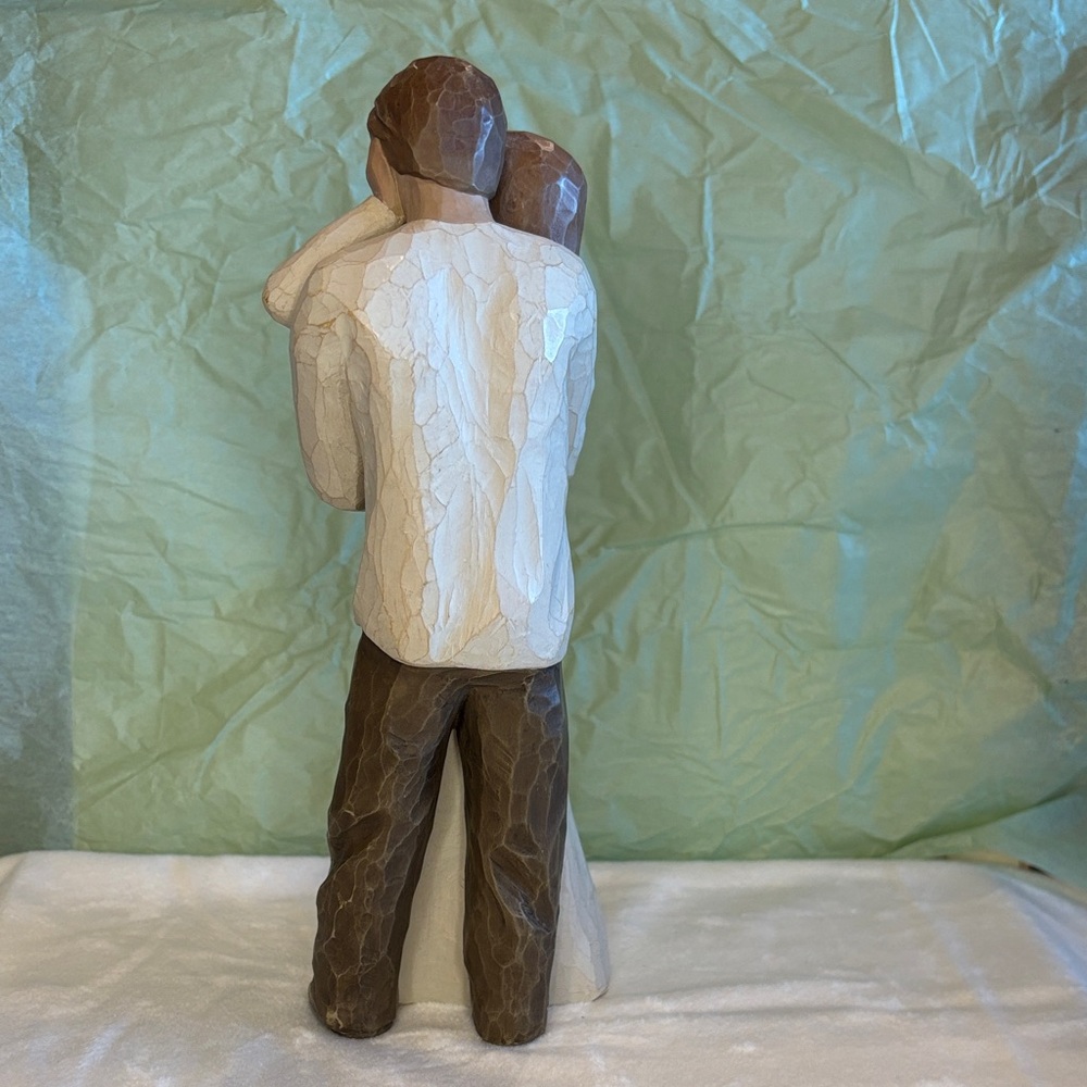 Willow Tree Embrace Sculpture - Together 2000 Cream, Brown - Picture 5 of 17